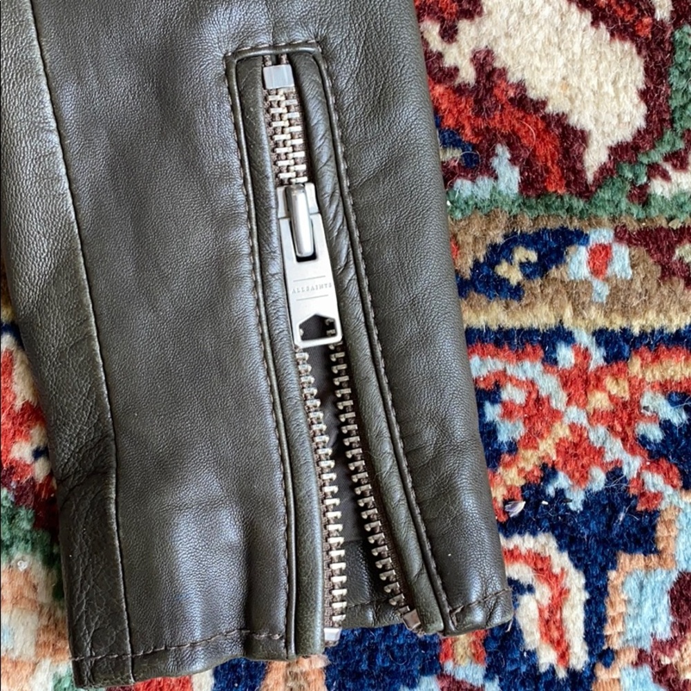 ALLSAINTS Leather Balfern Biker Jacket - Picture 3 of 4